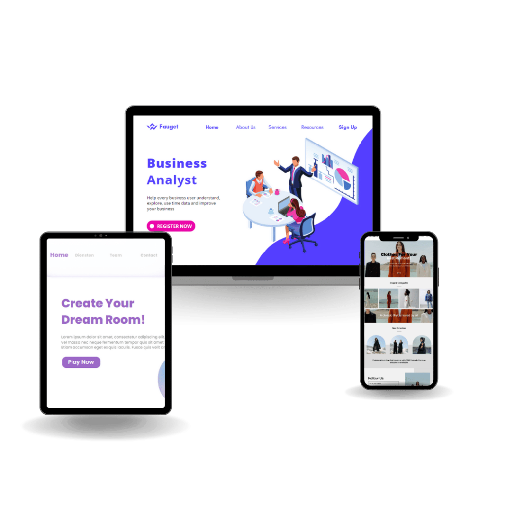 Website mockup homepage mkbmarketingdesign.nl